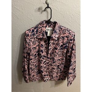 Da-Rue of California USA Top Retro Long Sleeve Jacket Size 8 Vintage
